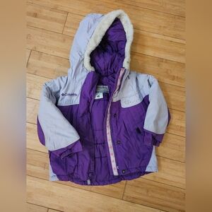 Columbia girl's 3T purple winter coat